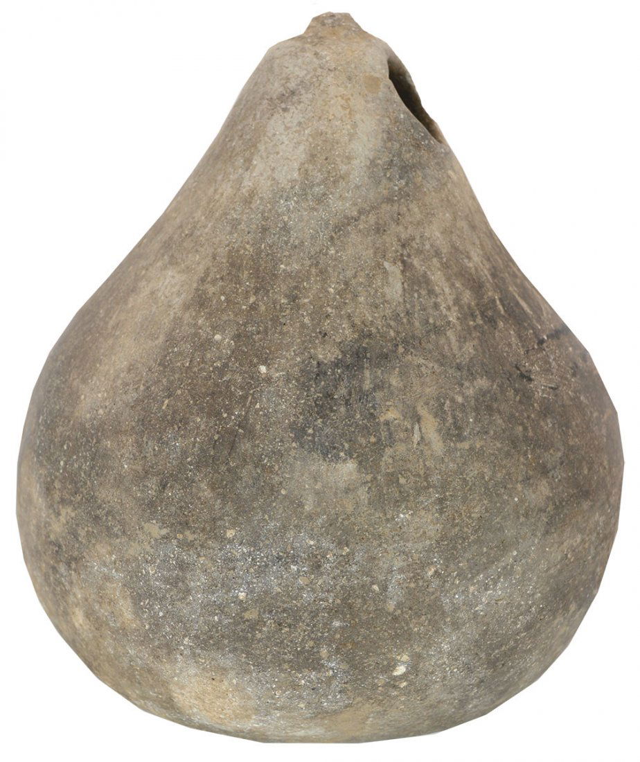 7" H. Gourd Effigy Bottle.  Arkansas.  Solid. (1 of 4)