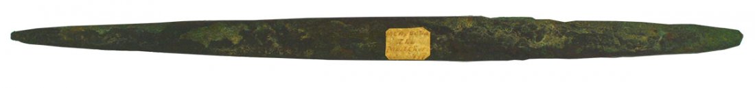 11 1/8" Copper "Spear" or Pick.  Morgan Co, IL (1 of 3)