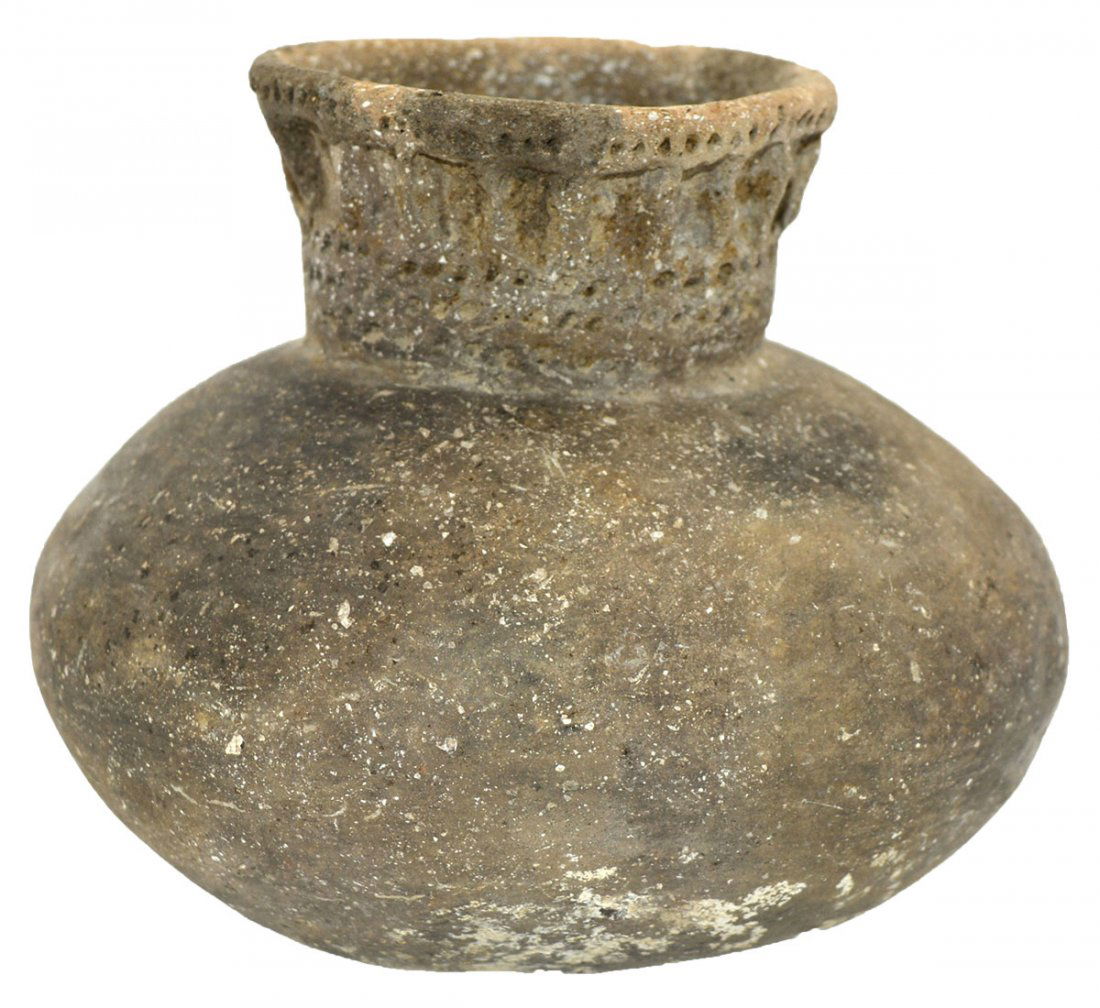 5 1/4" D. Campbell Punctate Jar.  Campbell Site. (1 of 3)