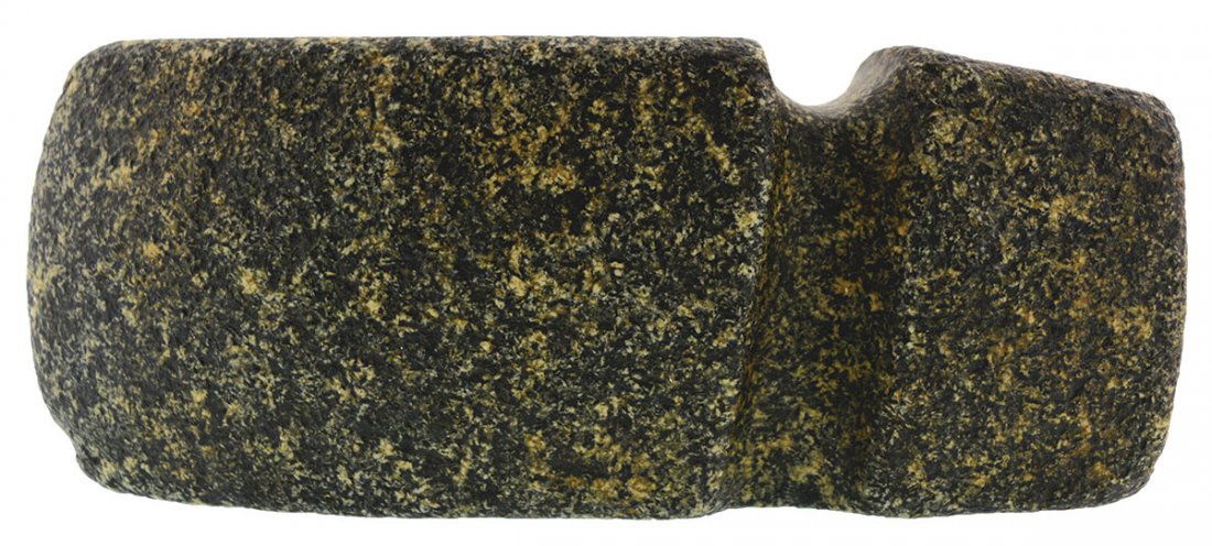 8 1/4" 3/4 Groove Axe. KY. Davis G10 COA. Excellent,: 8 1/4" 3/4 Groove Axe. KY. Excellent, squared shaping. Well balanced. Black and green mottled Granite. Ex-Ken Seim. Pictured in the March 2016 Roy Hathcock Sale Catalog. Davis G10 COA