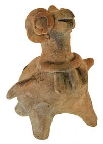 A Polished Redware Colima Vase from the Collection of Earl Reddick A Polished Redware Colima Vase from the Collection of Earl Reddick