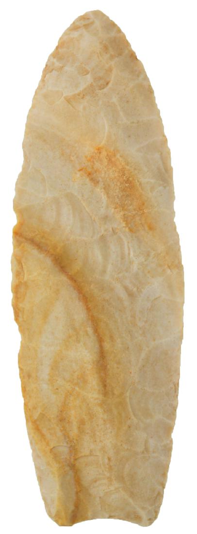 3 1/2" Agate Basin.  Saline Co, MO.  Striped (1 of 3)