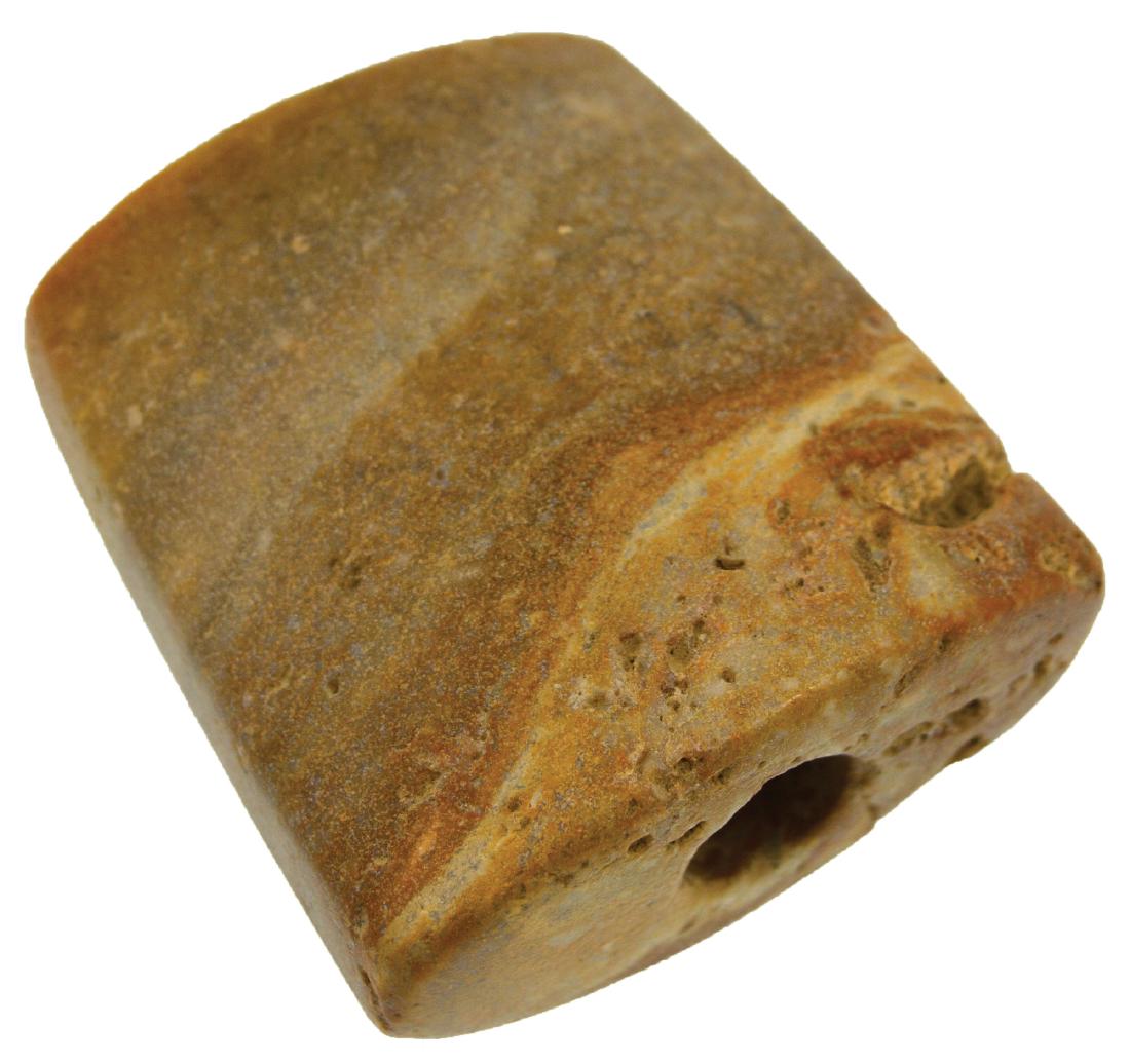 2 3/16"  Quartz Bannerstone.  Union Co, IL.  Ex-Clyde (1 of 2)