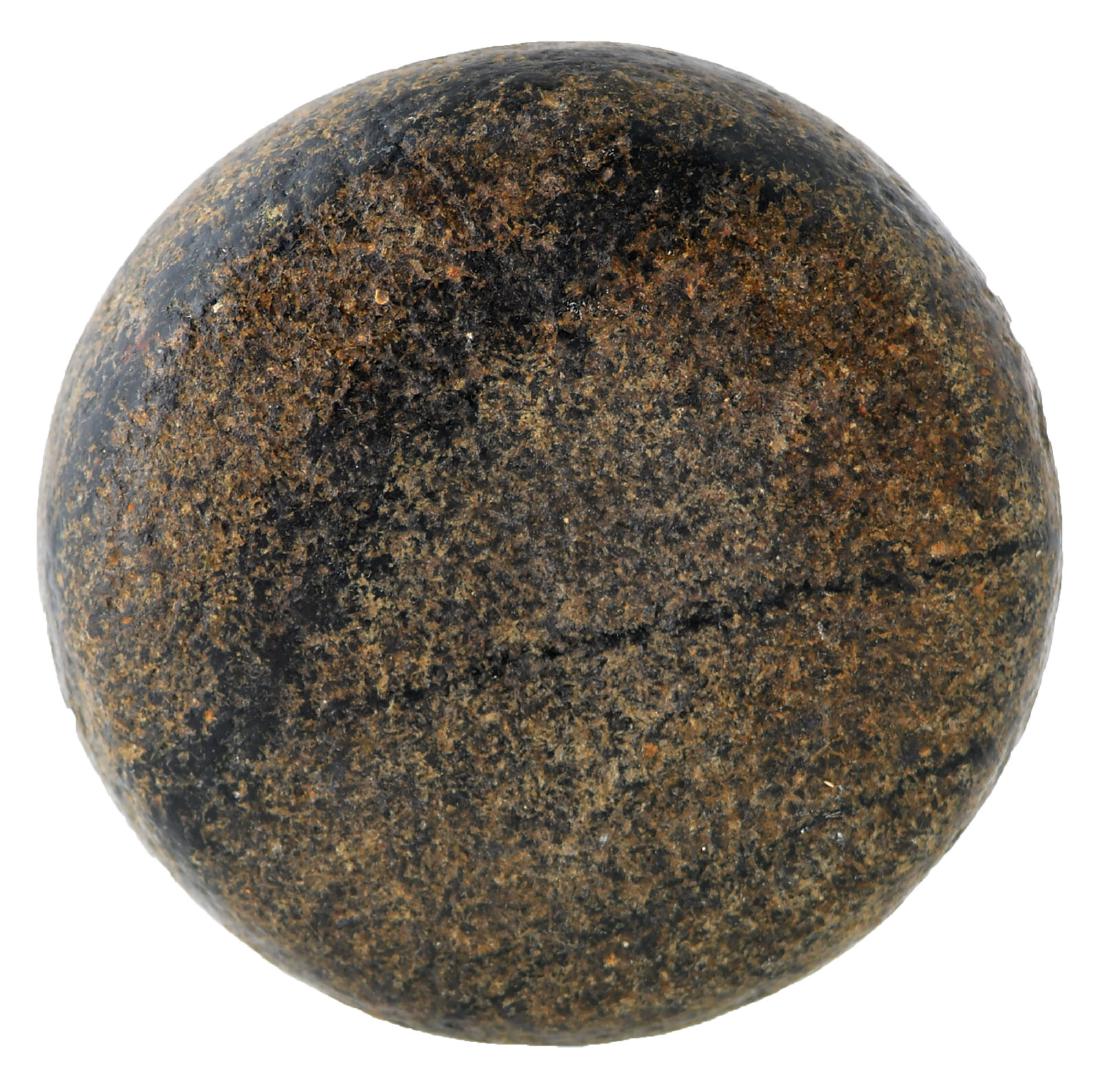 2 3/16" Biscuit Discoidal.  TN.  Green striped (1 of 4)