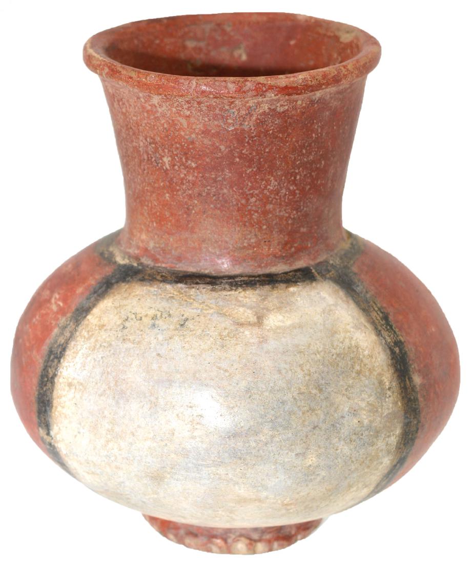 6" H. Quapaw Polychrome Panel Jar.  Poinsett Co, AR. (1 of 4)