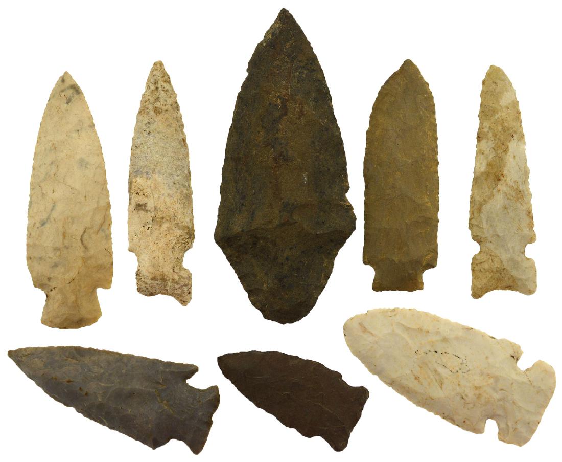 8 Flint Artifacts.  KY/MO.  2 3/8"-5".  Some nice (1 of 1)