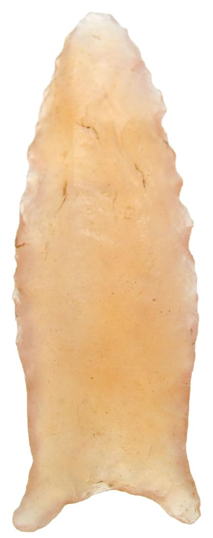 2 1/8" Cumberland.  Ashe Co, NC.  Clear Chalcedony. (1 of 4)