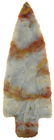 5" Adena. OH. Red Striped Flintridge. OH. Davis COA