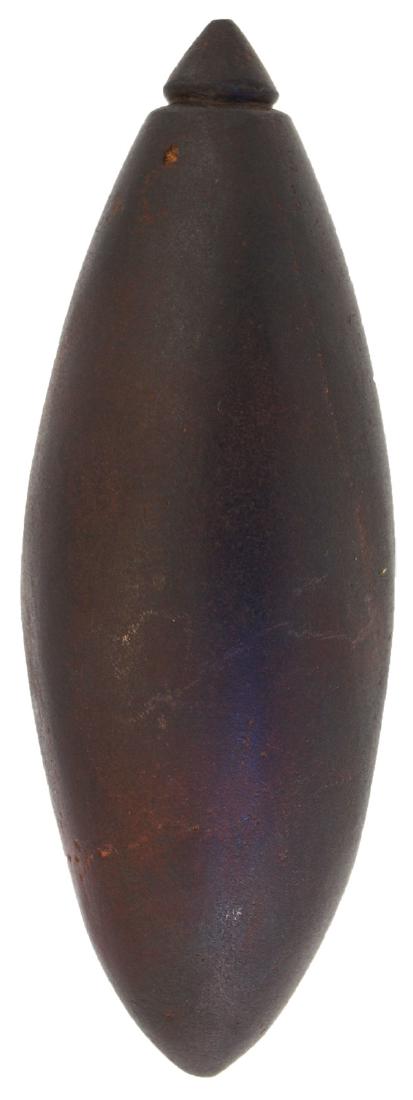 3" Grooved Hematite Plummet.  St. Louis Co, MO.  Nice. (1 of 3)