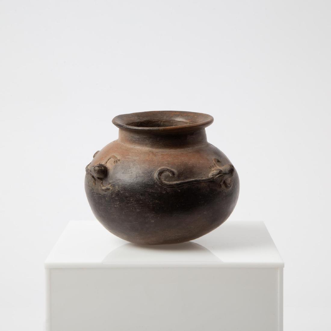 A PRE-COLUMBIAN NARINO POT WITH MONKEYS (1 of 9)