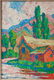 Original Birger Sandzen Oil, 'Utah Farm Barns' (1929) - 5