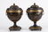19th c. English Regency Tole Chestnut Urns, Pair - 3