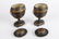 19th c. English Regency Tole Chestnut Urns, Pair - 9