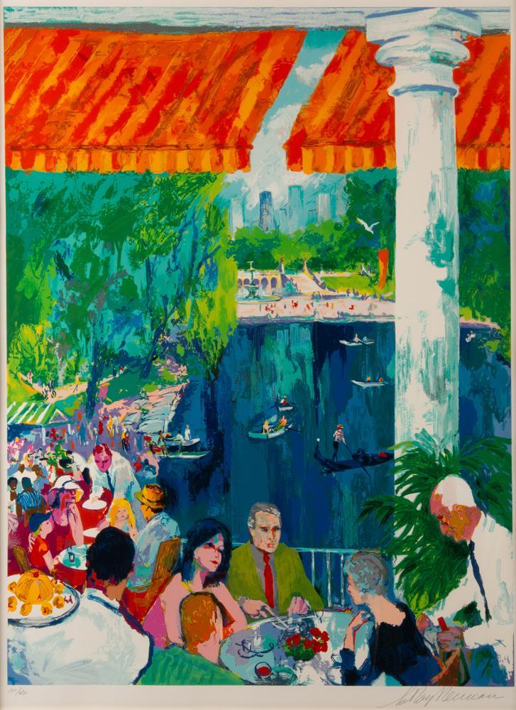 LeRoy Neiman Signed Serigraph, 'The Boat House' (2003): LeRoy Neiman (American, 1921-2012) The Boat House, Central Park, 2003 Serigraph on paper 37 1/2" x 28" (image size) Among Neiman's favorite locales near his Manhattan studio, the Loeb Boathouse