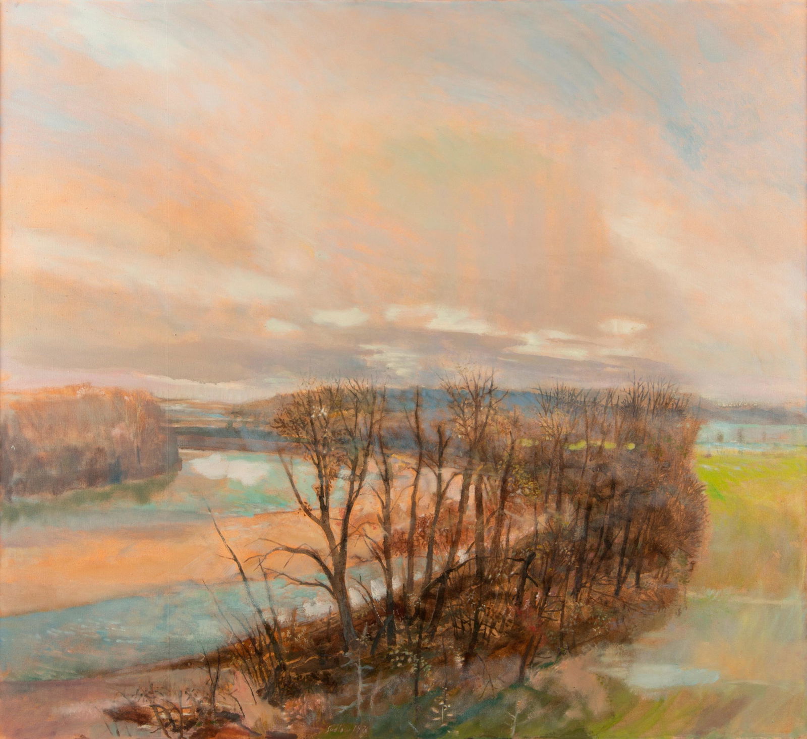 Robert Sudlow 'River in Spring' Oil (1 of 7)