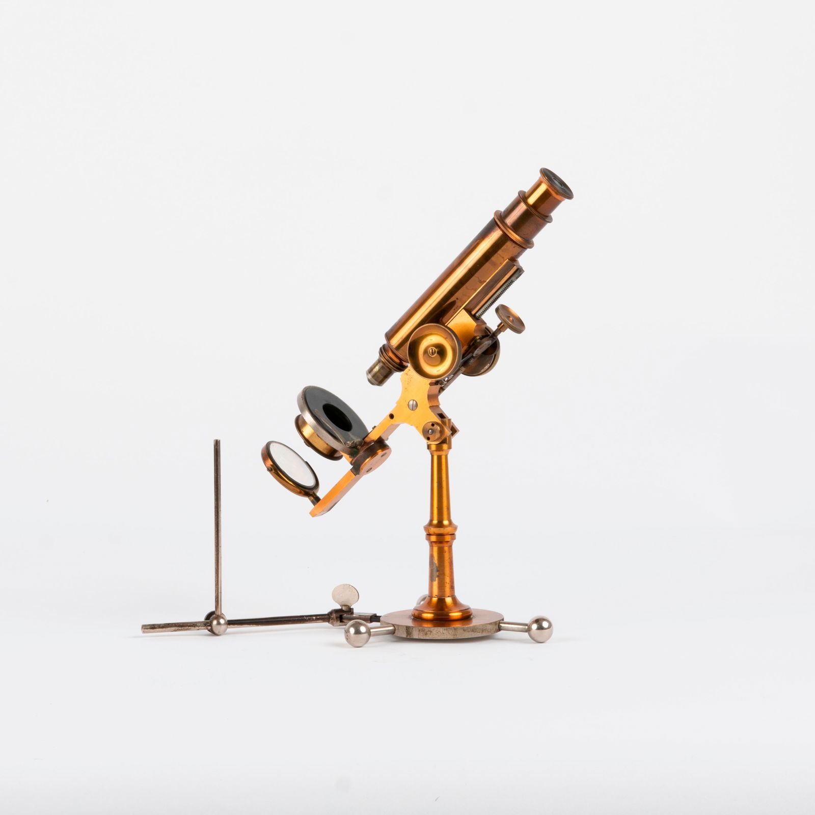Griffith Club Microscope with Burner, circa 1887-1892 (1 of 15)