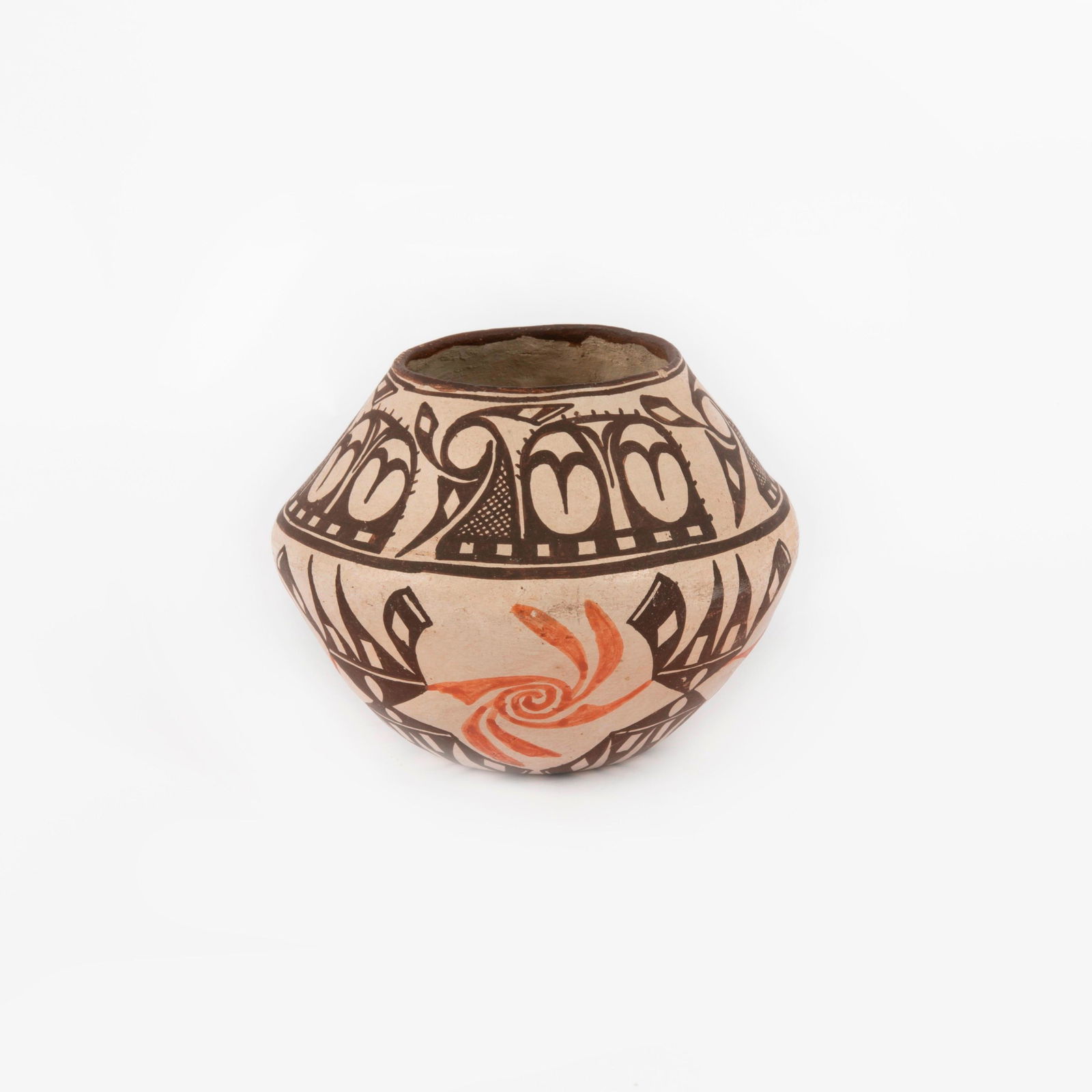 Zuni Pottery Olla with Polychrome Decoration (1 of 5)