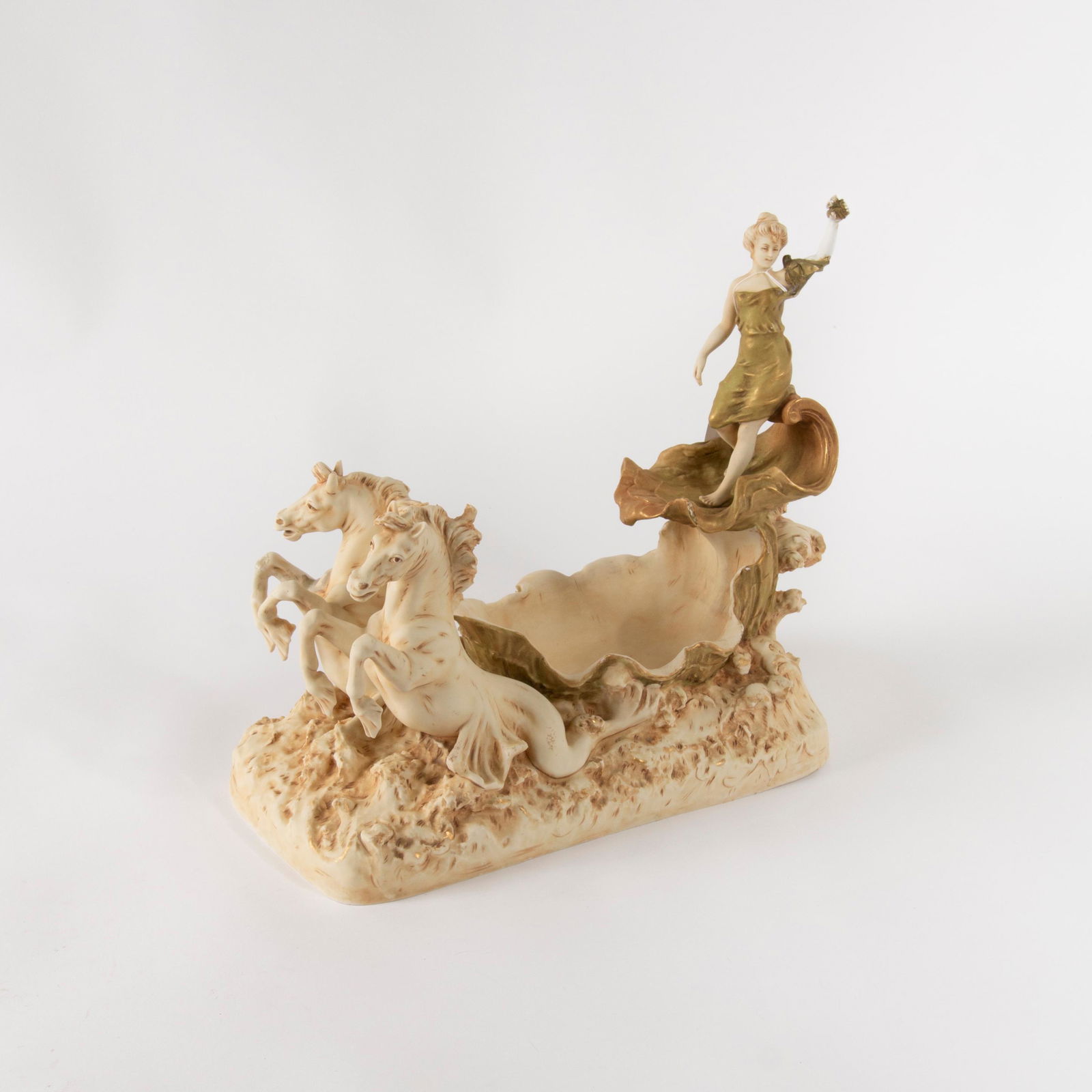 Early Royal Dux Sea Nymph & Chariot Centerpiece (1 of 10)