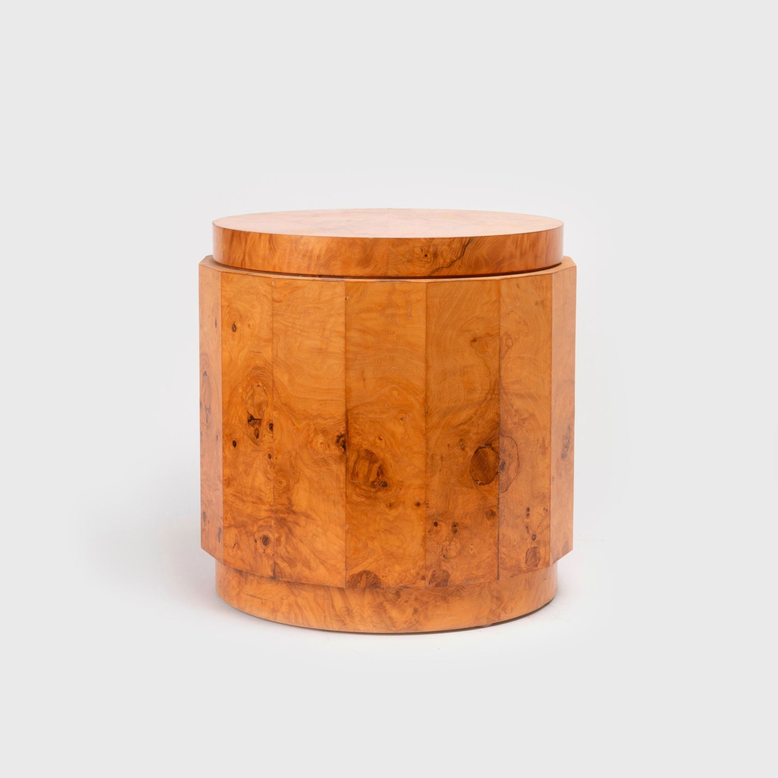 EDWARD WORMLEY / Dunbar Olive Burl End Table (1 of 9)