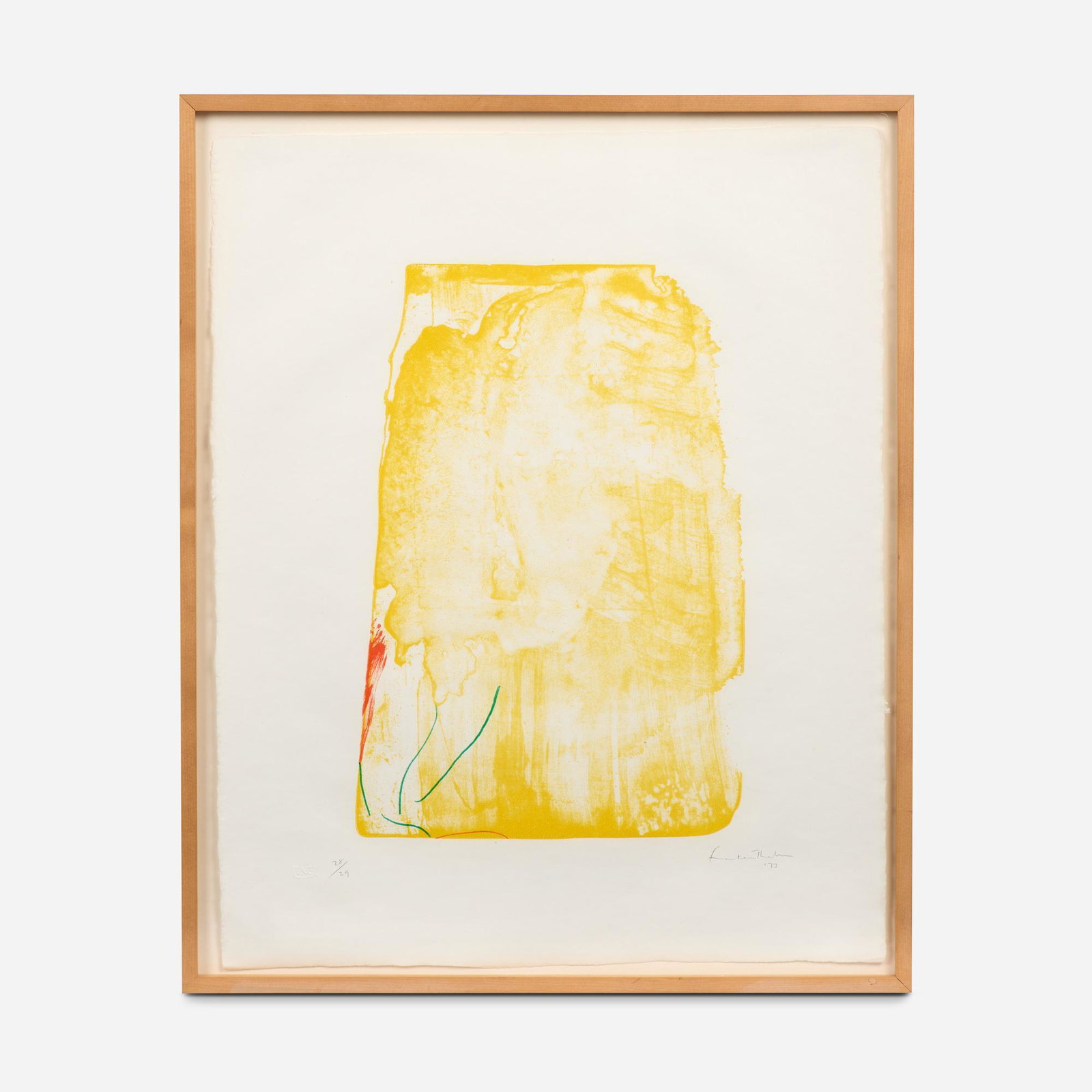 HELEN FRANKENTHALER / I Need Yellow (1973) (1 of 5)