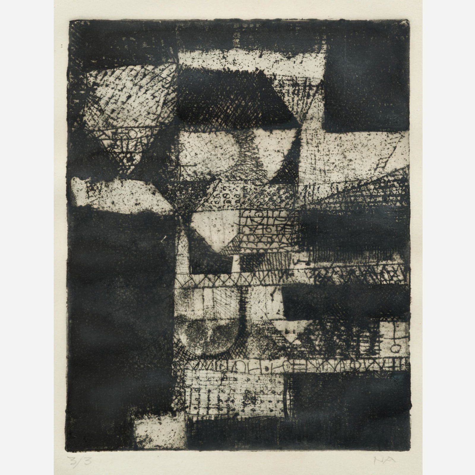 NICOLAS AFRICANO / Untitled (1970 Etching) (1 of 6)