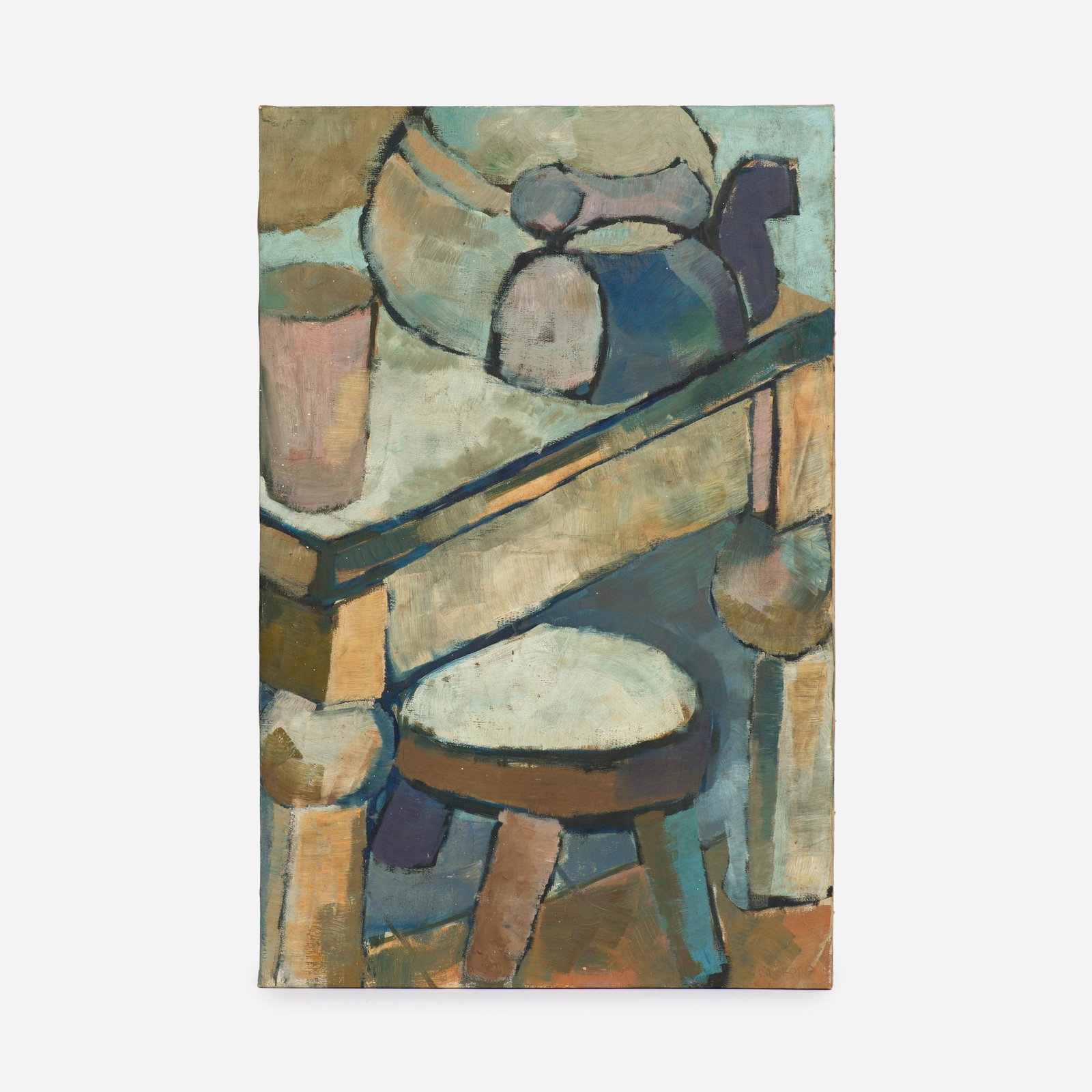 JACK CLIFFORD / Untitled Oil Composition with Stool (1 of 5)
