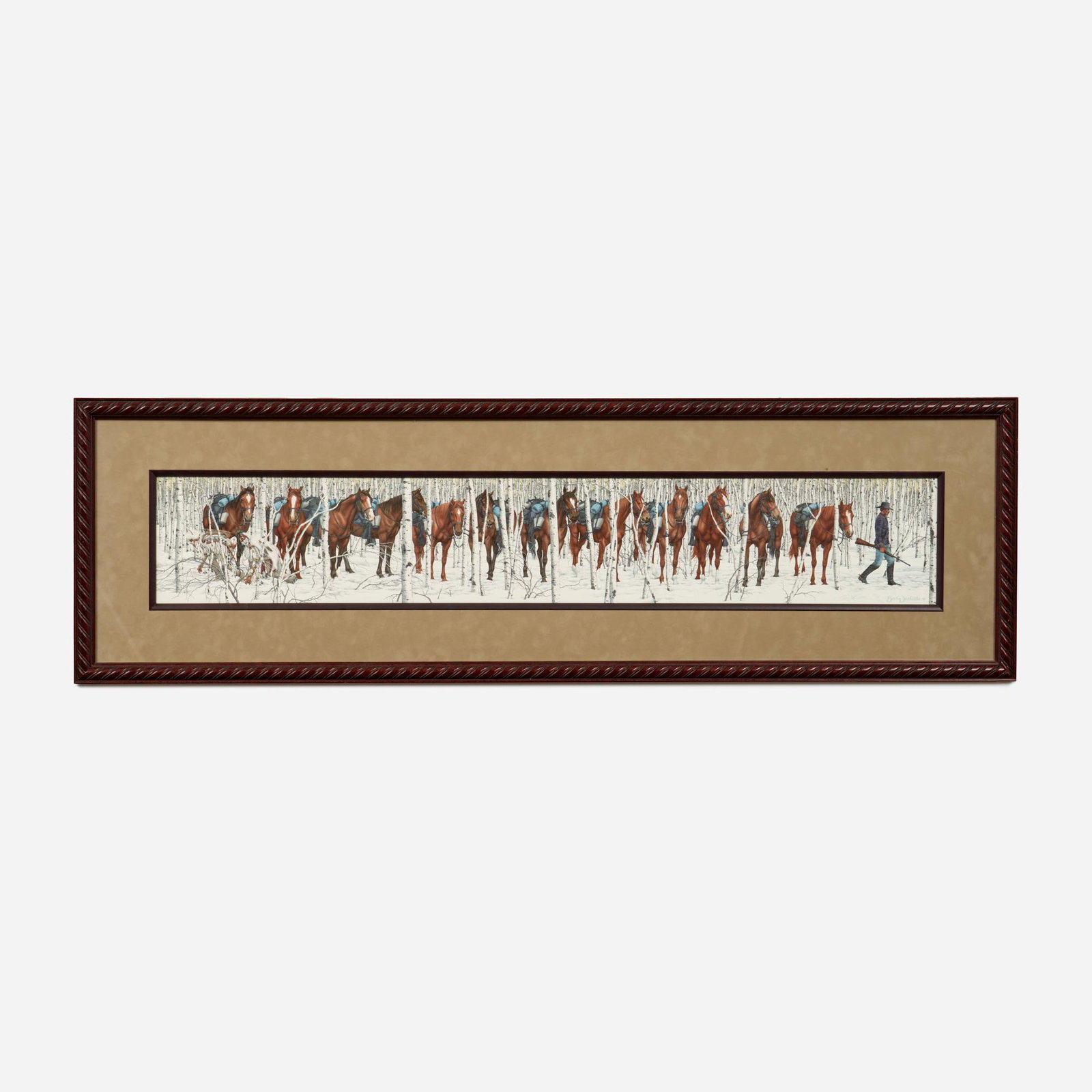 Bev Doolittle "Two Indian Horses" (1985) Signed Print (1 of 7)