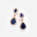 Sapphire and Diamond Earrings in 14k