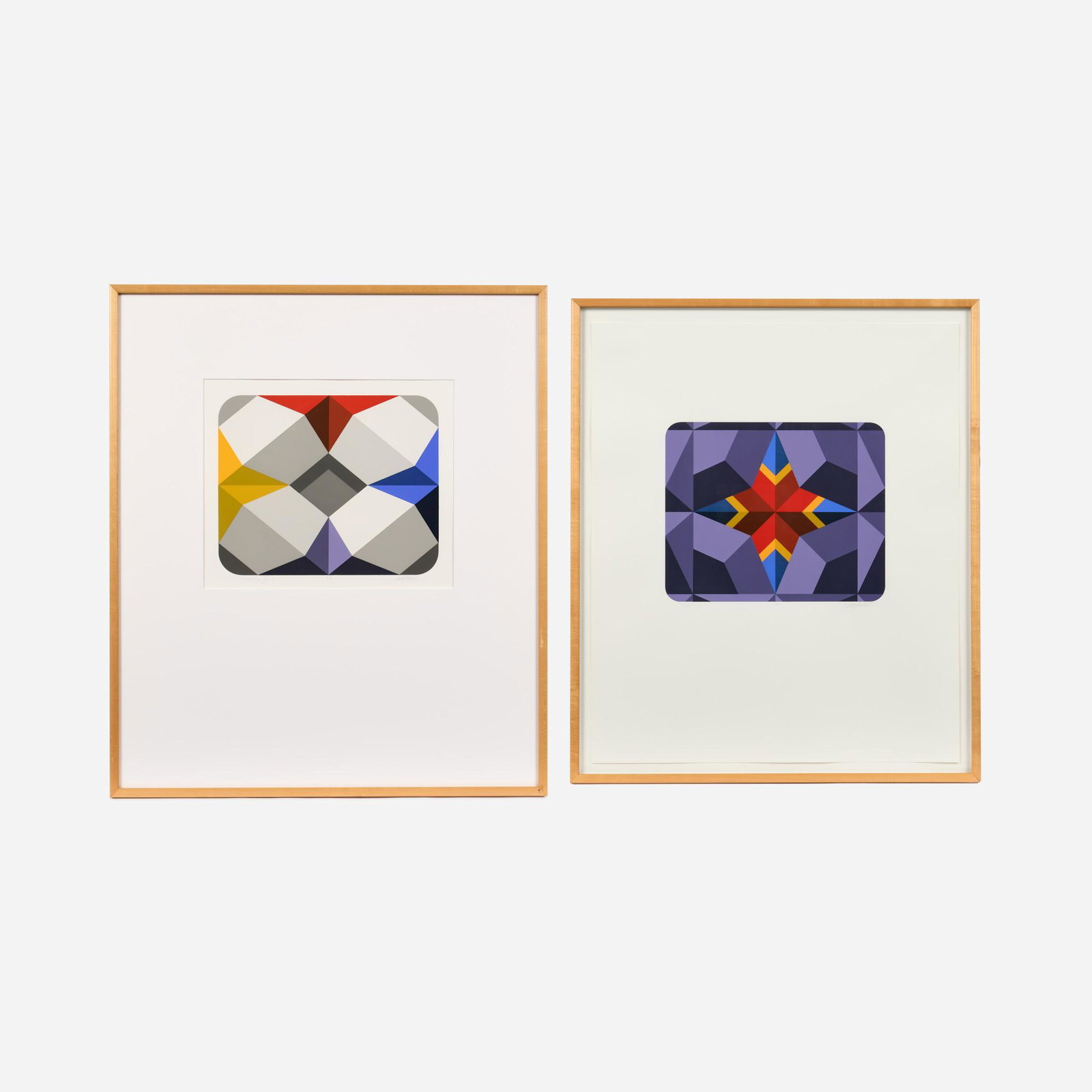 MARKO SPALATIN "Nautica" (1982 Serigraphs): Marko Spalatin (Croatian-American, b. 1945) Nautica VII & V, 1982 Serigraphs on paper 12 1/4" x 15" (each image) Each is pencil-signed, titled, and numbered (#4/80) to the bottom margin.
