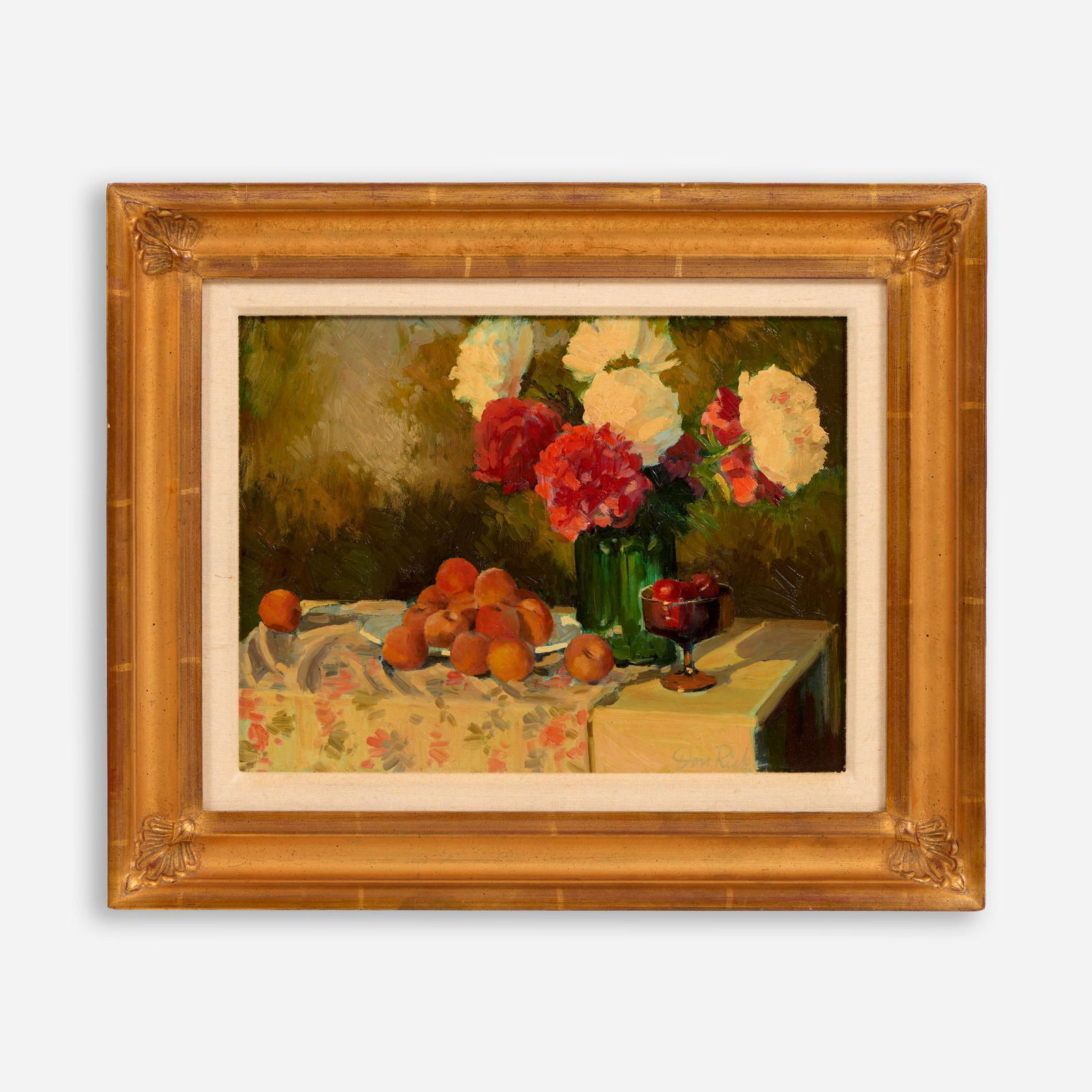 DON RICKS "The Green Vase" (Oil ca. 1980s) (1 of 9)