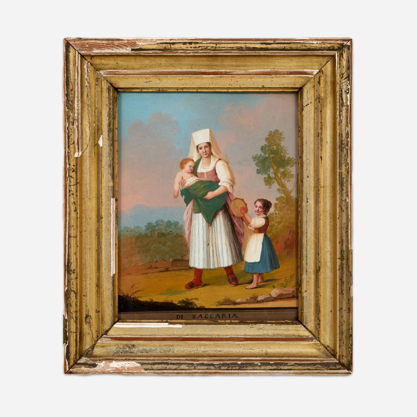 ALESSANDRO D'ANNA (1746-1810) Gouache "Di Zaccaria" (1 of 6)