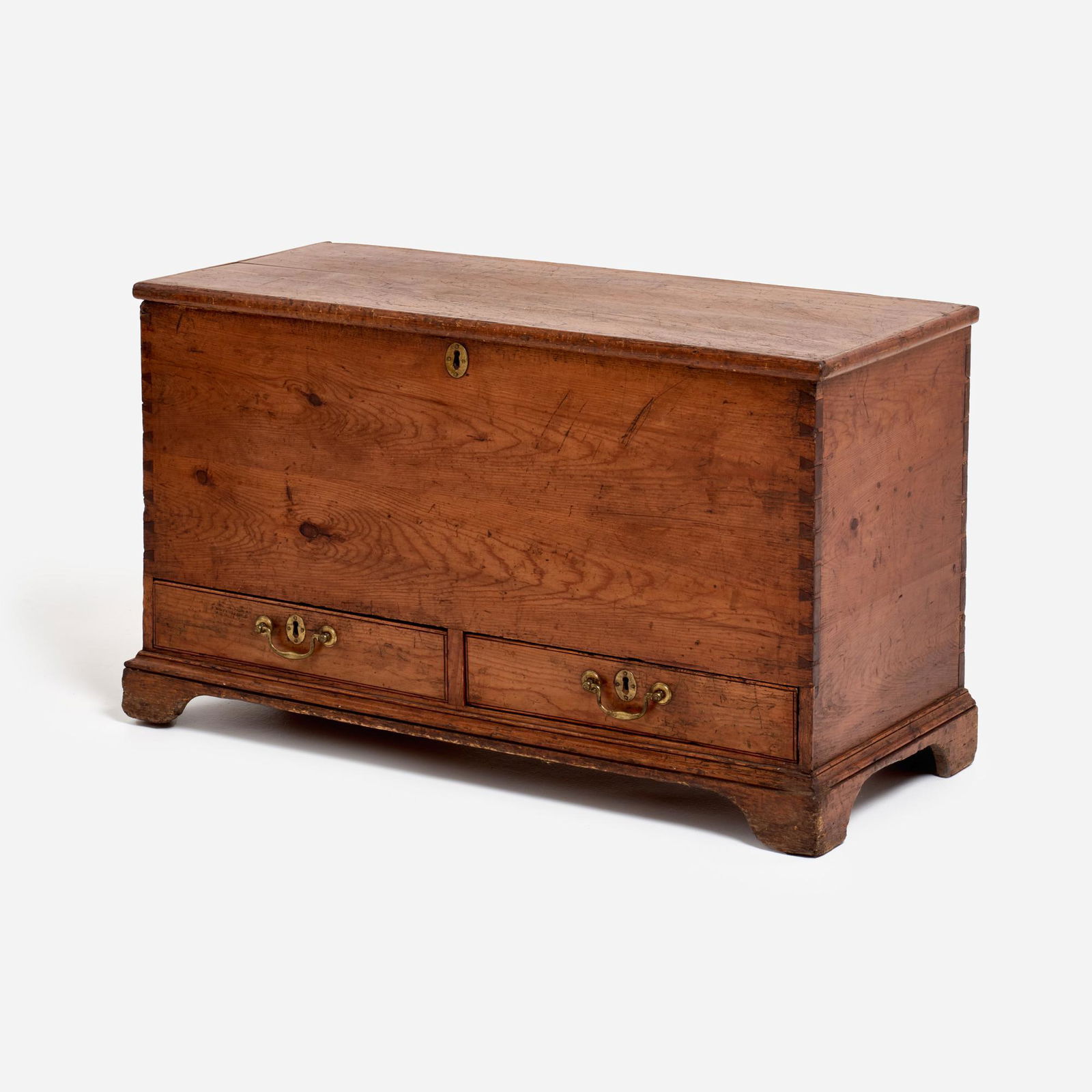 New England Pine Blanket Chest, ca. Early 19th c. (1 of 11)
