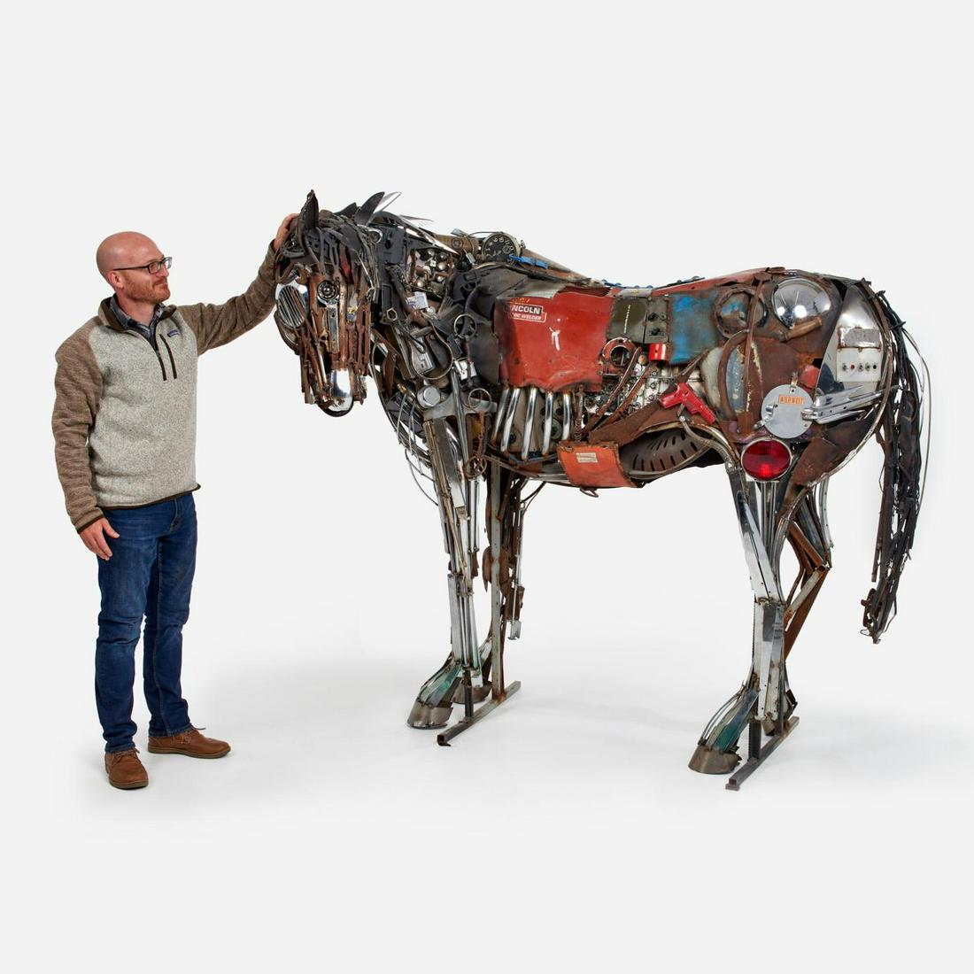 GUINOTTE WISE Lifesize Welded Horse (2007 Sculpture) (1 of 11)