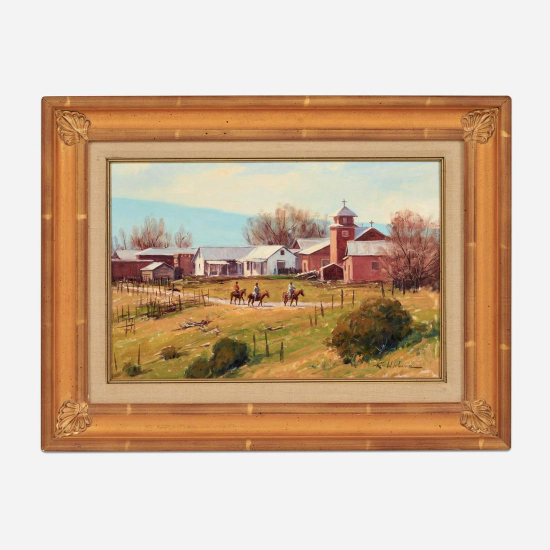 KIMBAL WARREN "Three Riders' (Oil on Board) (1 of 11)