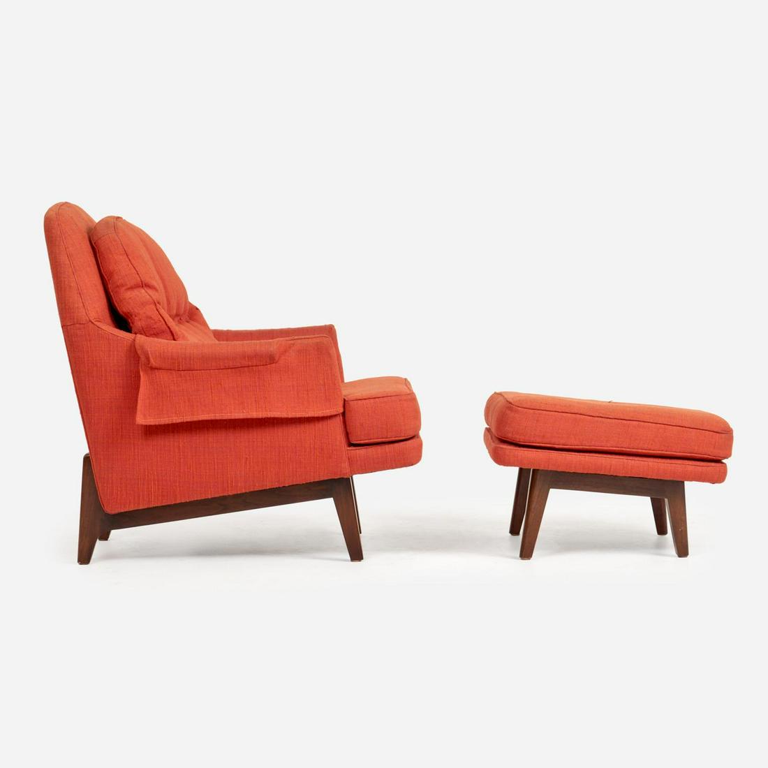 ROGER SPRUNGER Dunbar 484 Lounge Chair & Ottoman (1 of 13)