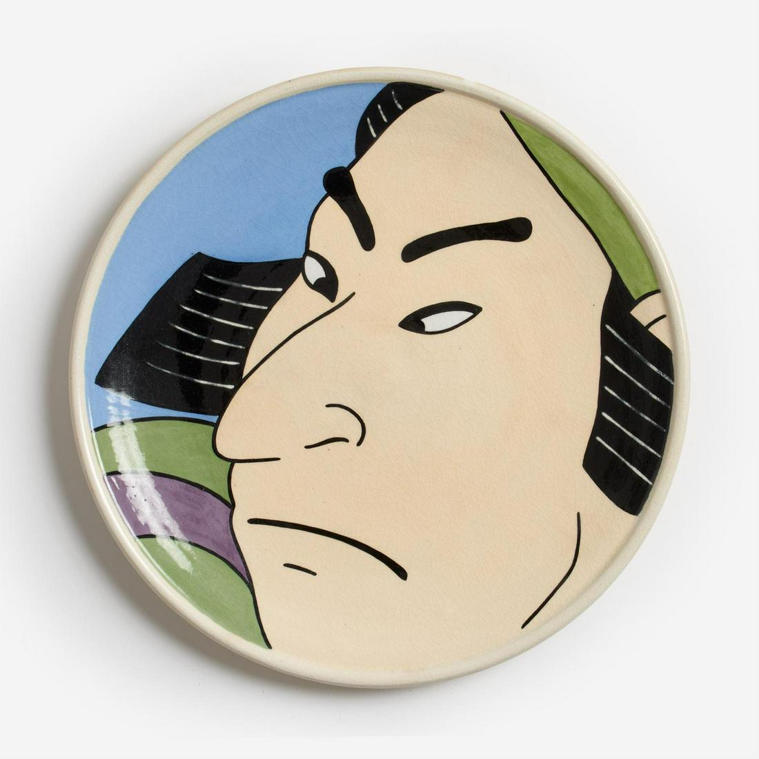 ROGER SHIMOMURA Porcelain Plate (1979) (1 of 8)