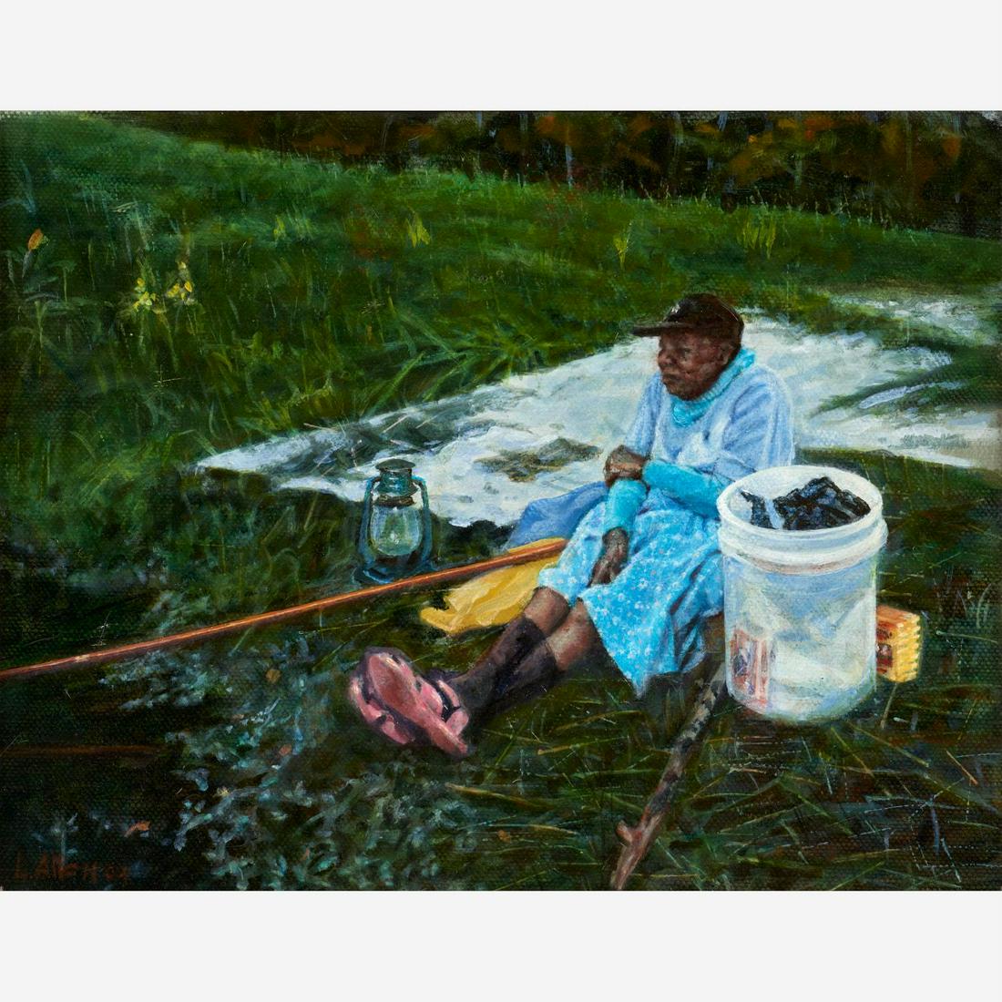 LEROY ALLEN "Set" (2004 Oil on Canvas) (1 of 8)