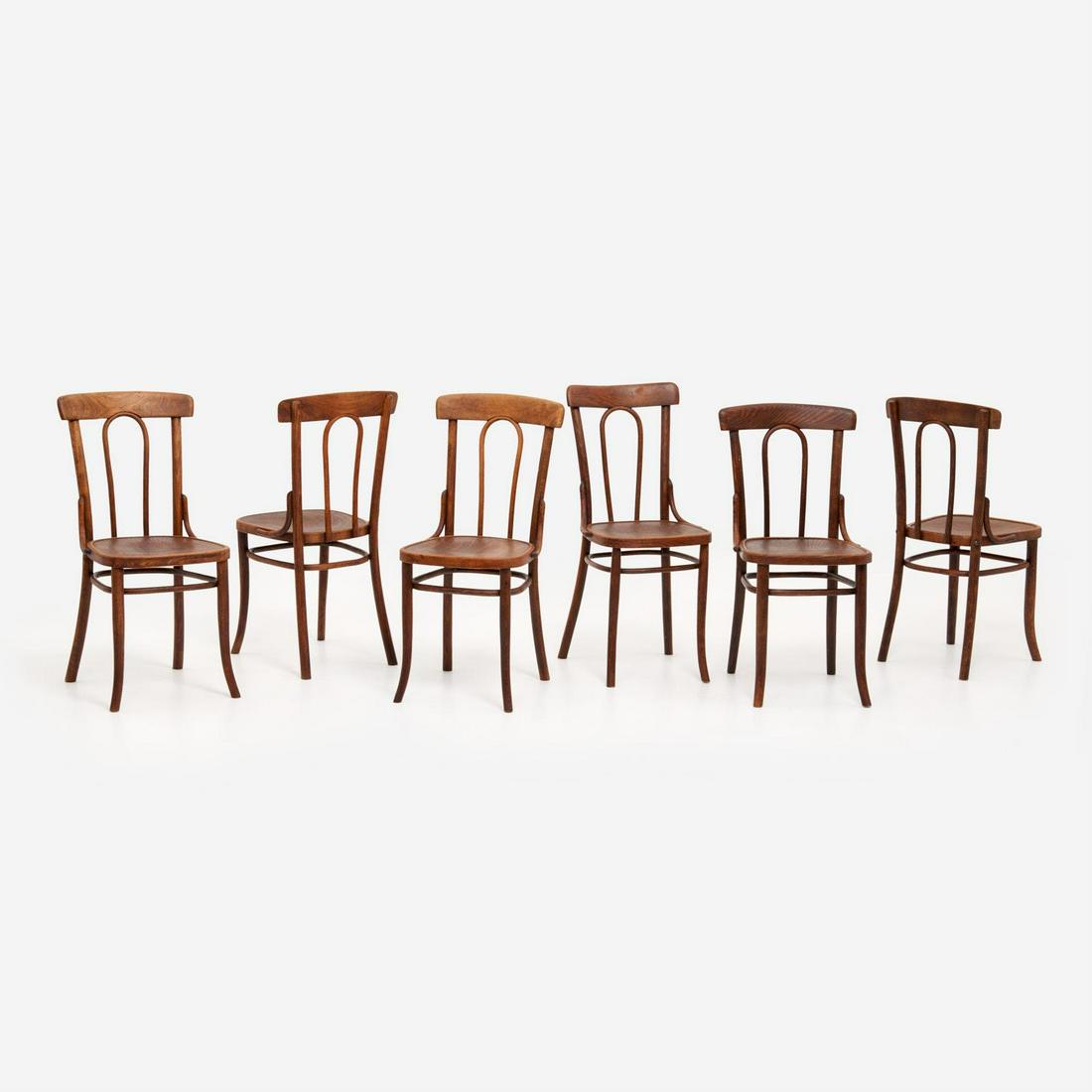 Six Vintage Thonet-Style Bentwood Bistro Chairs (1 of 13)