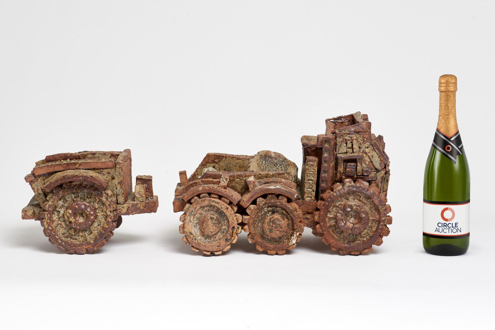 JESSE SMALL Ceramic Military Vehicle with Trailer (1 of 7)