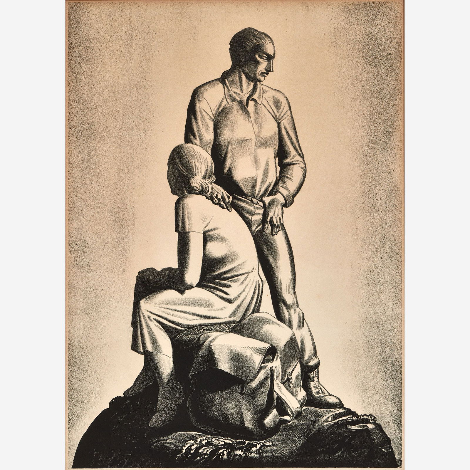 Rockwell Kent "And Now Where?" Original 1936 Litho (1 of 7)
