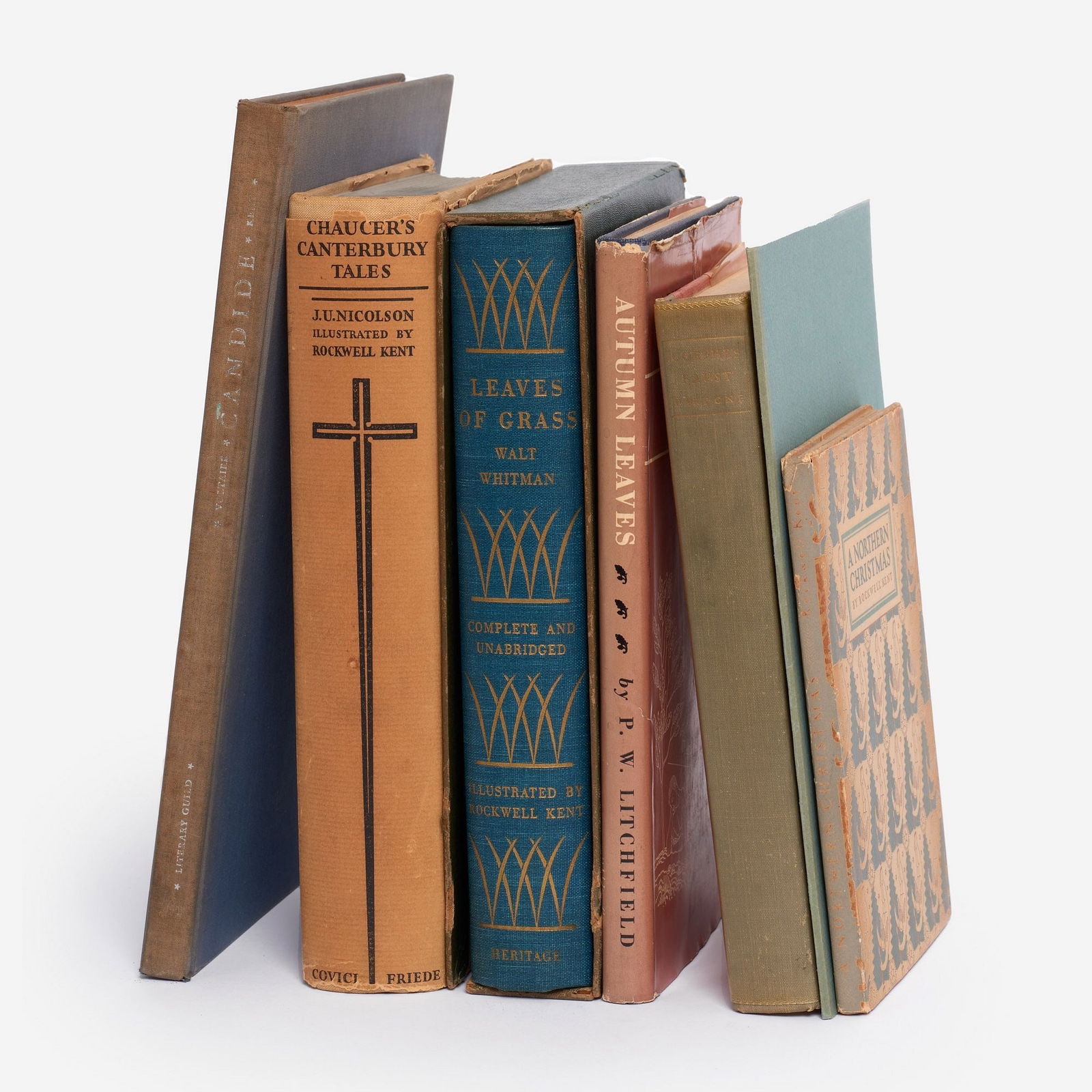 6 Rockwell Kent Books and Portfolio with Signed Litho (1 of 8)