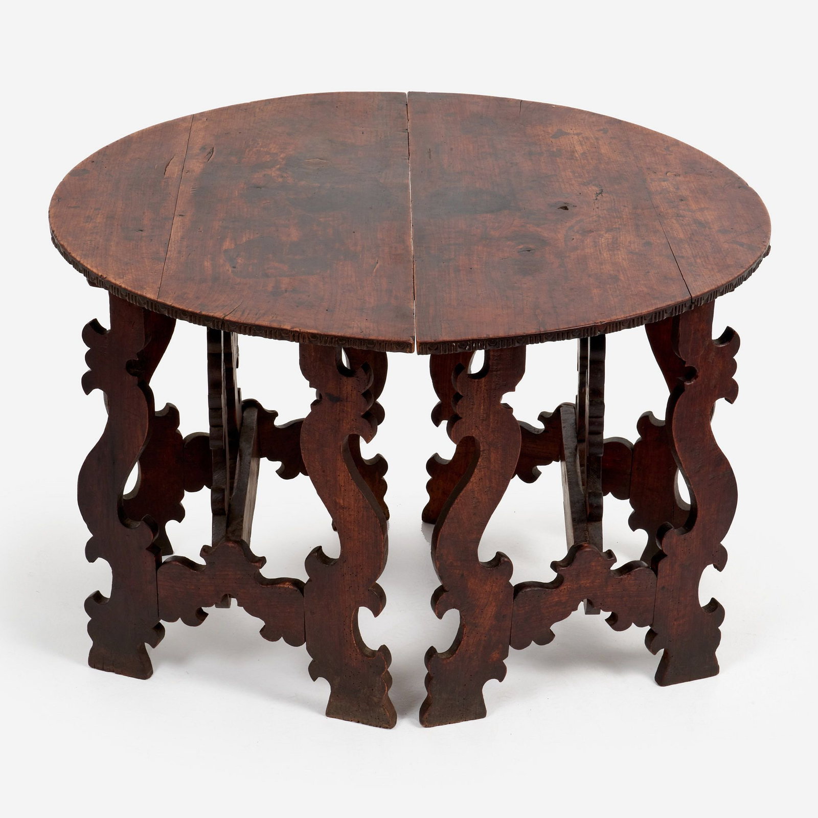 Pair of 17th-18th c. Italian Baroque Walnut Tables (1 of 10)