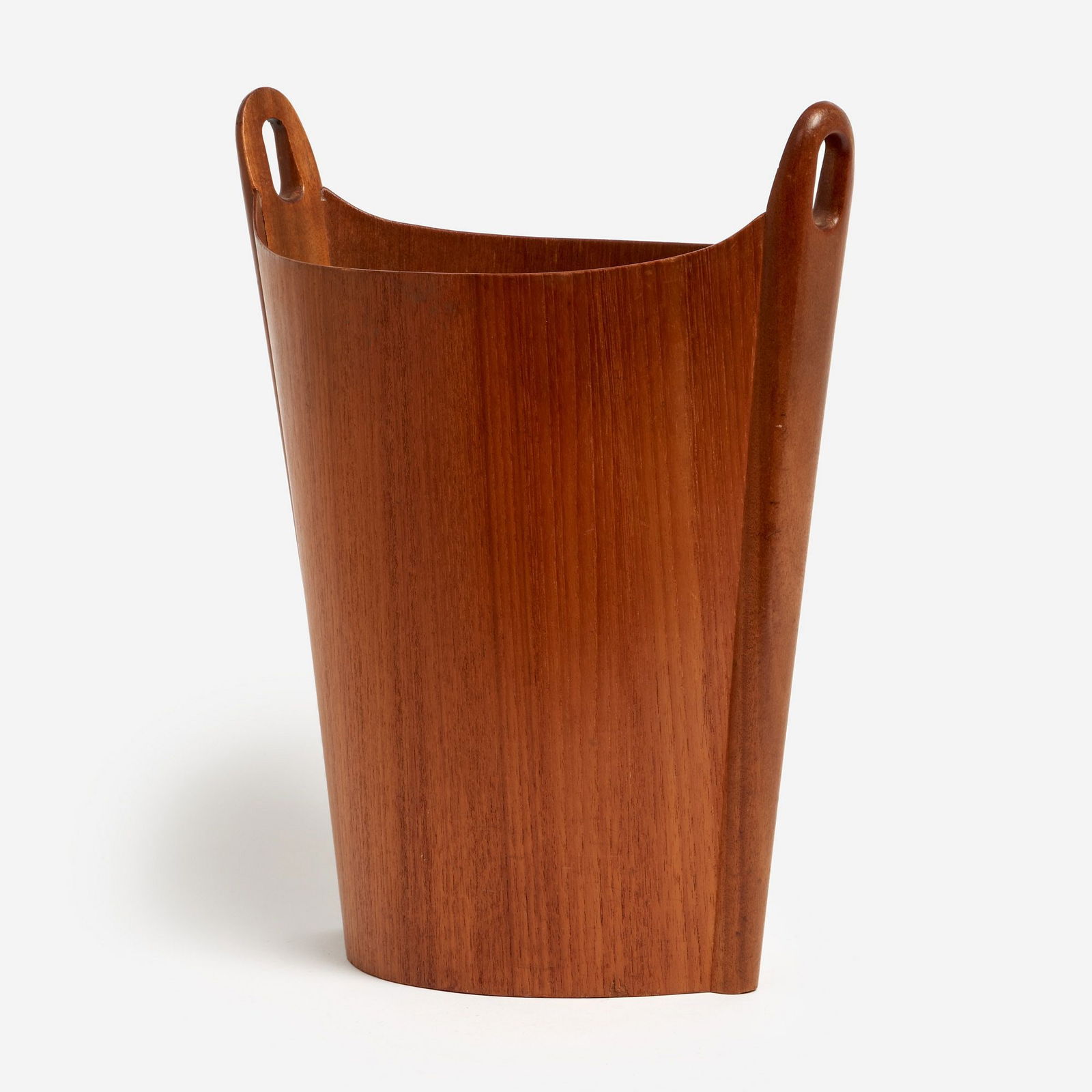 Einar Barnes for P.S. Heggen Norway Teak Waste Bin (1960s) (1 of 5)
