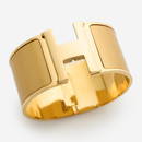 Hermes Wide Click Clack H Cuff Bracelet