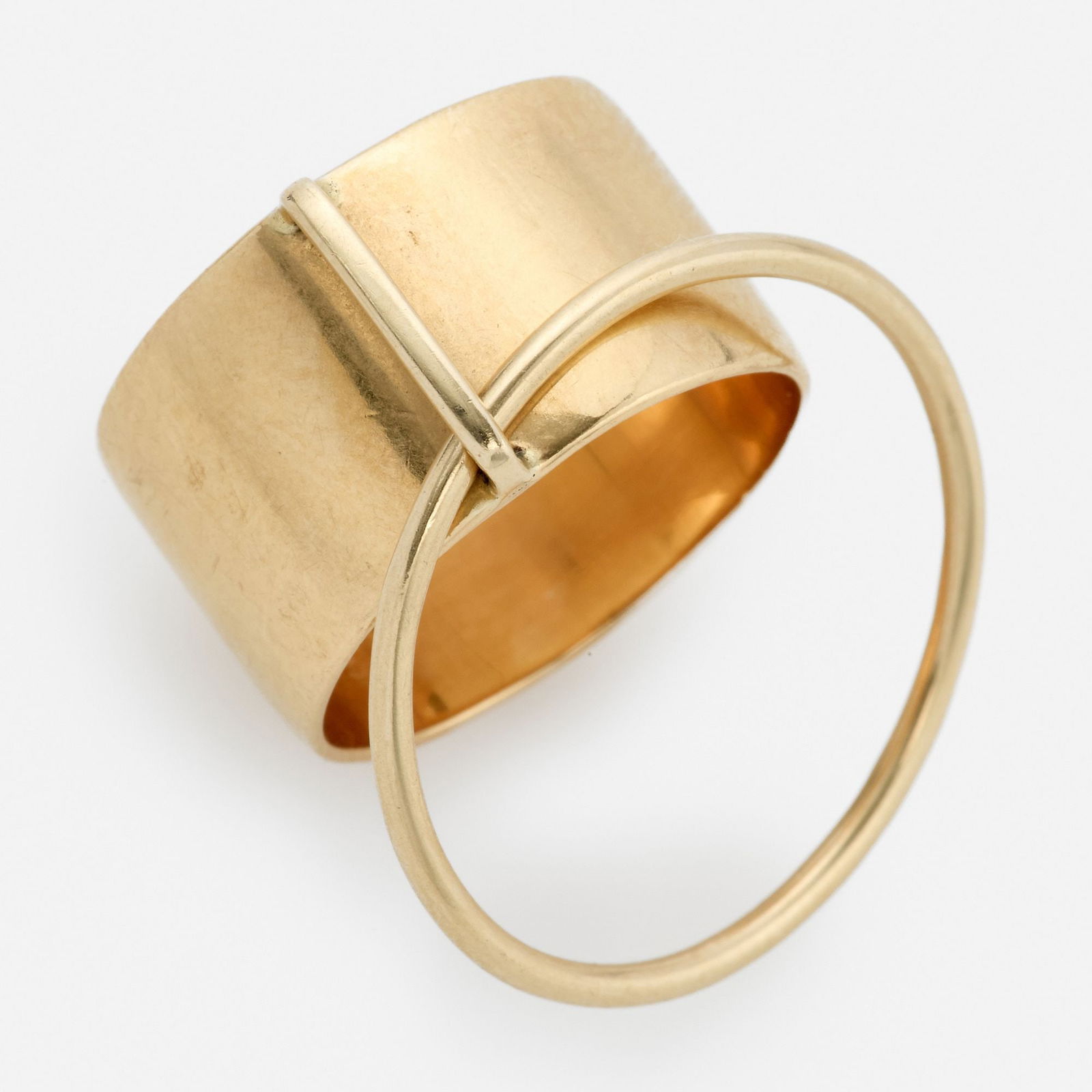 18k Cartier Jean Dinh Van Kinetic Circle Ring, Size 5 (1 of 7)