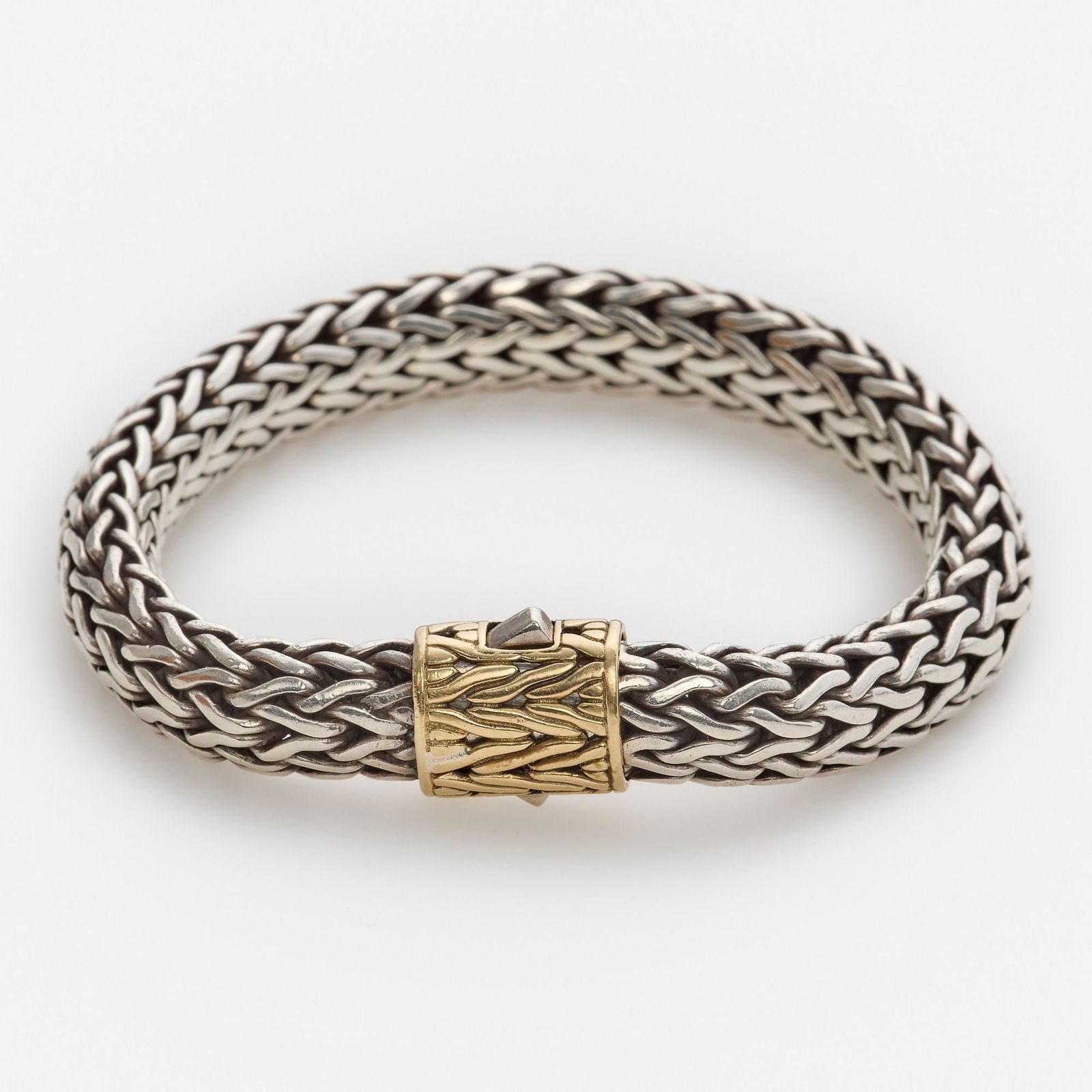 John Hardy Classic Sterling + 18k Bracelet (1 of 4)