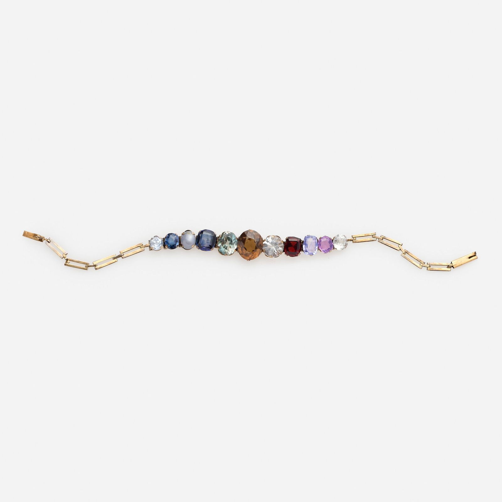 Edwardian Harlequin Gemstone Bracelet (1 of 5)