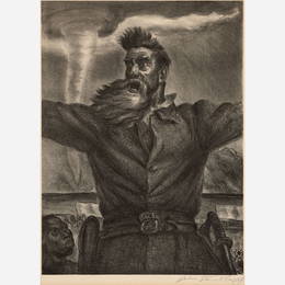 John Steuart Curry "John Brown" (1939 Lithograph)