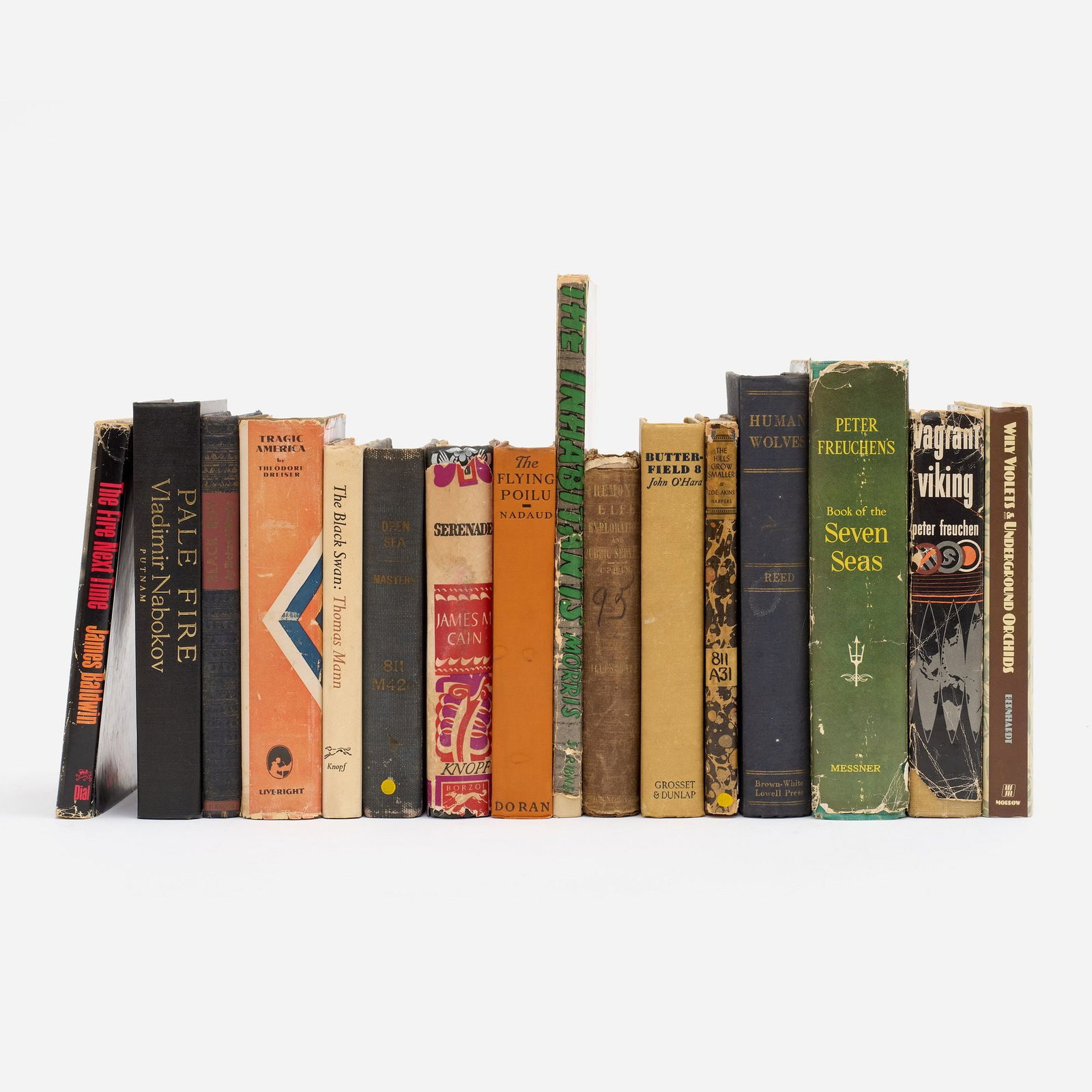 16 Assorted First Edition Books: 1, James Baldwin, The Fire Next Time, Dial Press (New York), 1963. With dust jacket. 2. Vladimir Nabokov, Pale Fire, G.P. Putnam's Sons (New York), 1962. Stated first impression. 3. Richard Wright
