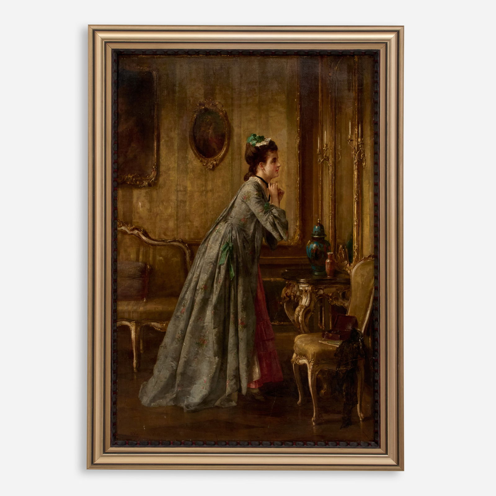 Otto Erdmann (1834-1905) Oil of a Woman (1871) (1 of 11)